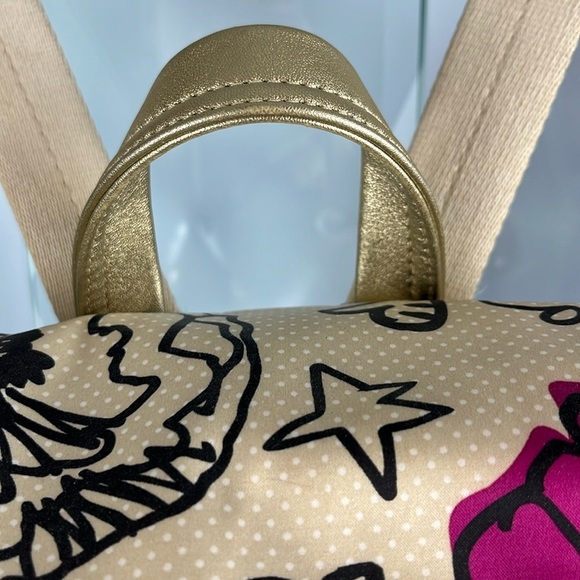 Coach Poppy Kyra Floral Fabric Backpack 81278-F19284 Cream Magenta Pink Fuchsia - Picture 5 of 16